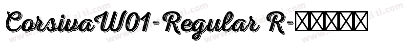 CorsivaW01-Regular R字体转换